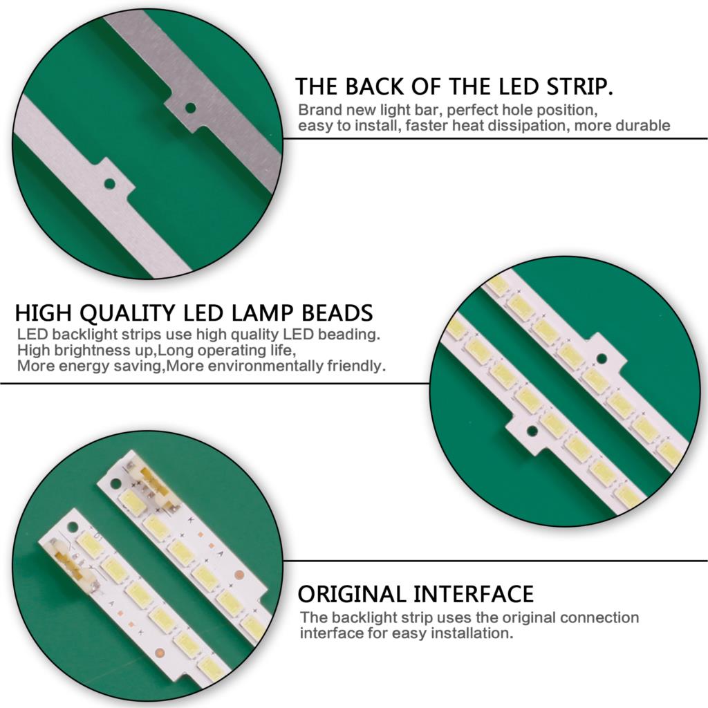 LED Backlight strip 100 leds For Samsung 55'' TV 2011SVS55 _FHD _5K6K RIGHT/LEFT UA55D6600 UA55D6000 UA55D6400 BN64-01664A