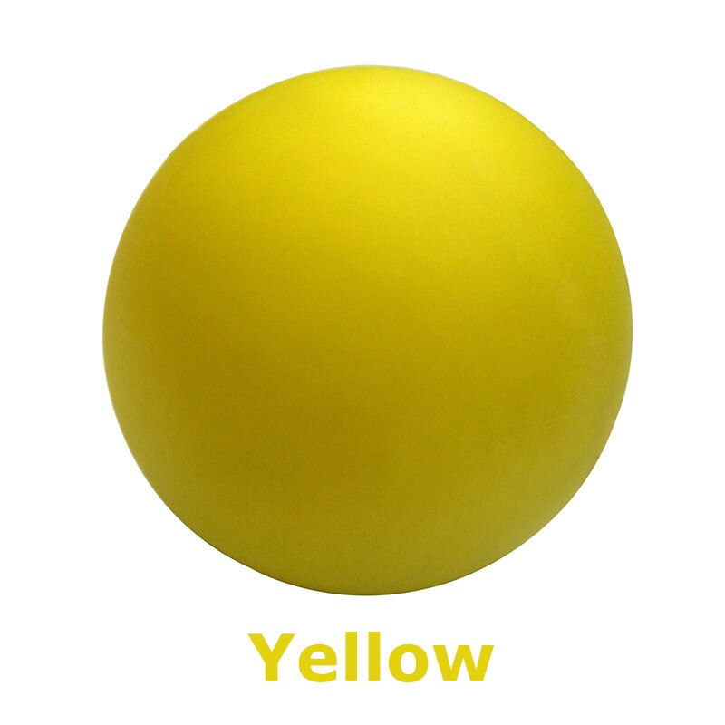 Fitness Massage Ball Hockey Lacrosse Ball Rubber Gym Cross Fit Workout Reaction 64mm Trigger Point Relaxation Yoga Stress Relief: Yellow