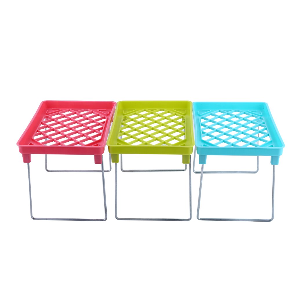 Multi Use Multilayer Foldable Shelf Kitchen Cabinet Storage Stackable Cupboard Rack Organizer Kitchen Sundry Storage Shelf Rack