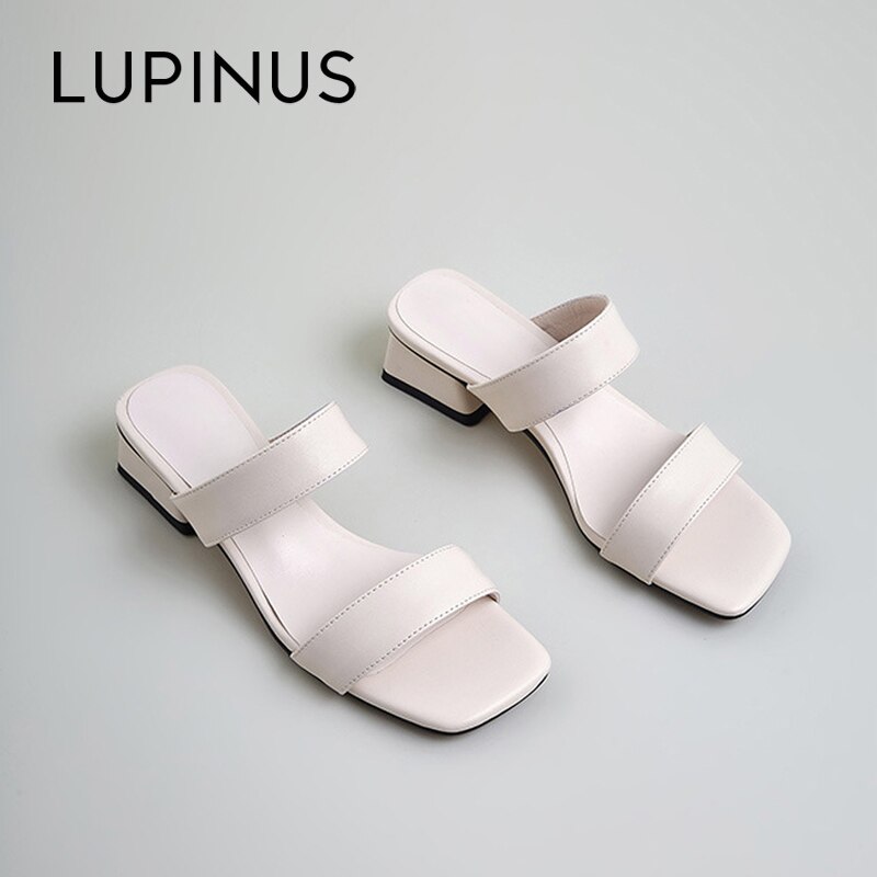 Vrouwen Hoge Hakken Sandalen Vierkante Neus Slingback Schoenen Vrouwen Outdoor Slipper Vrouwen Casual Sandaal Vrouwen