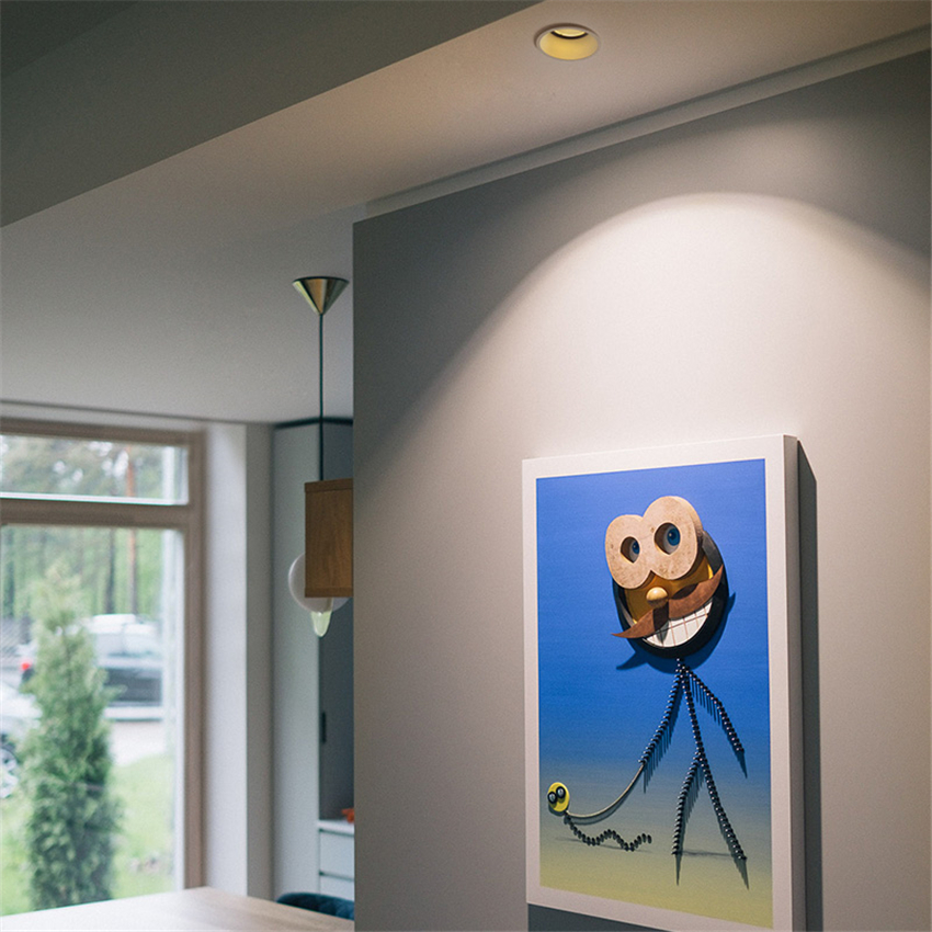 LED Embedded Ceiling Lights Nordic Open Living Room Bedroom Dining Room Kitchen Ceiling Lamps Wash Wall Home Bathroom Lighting