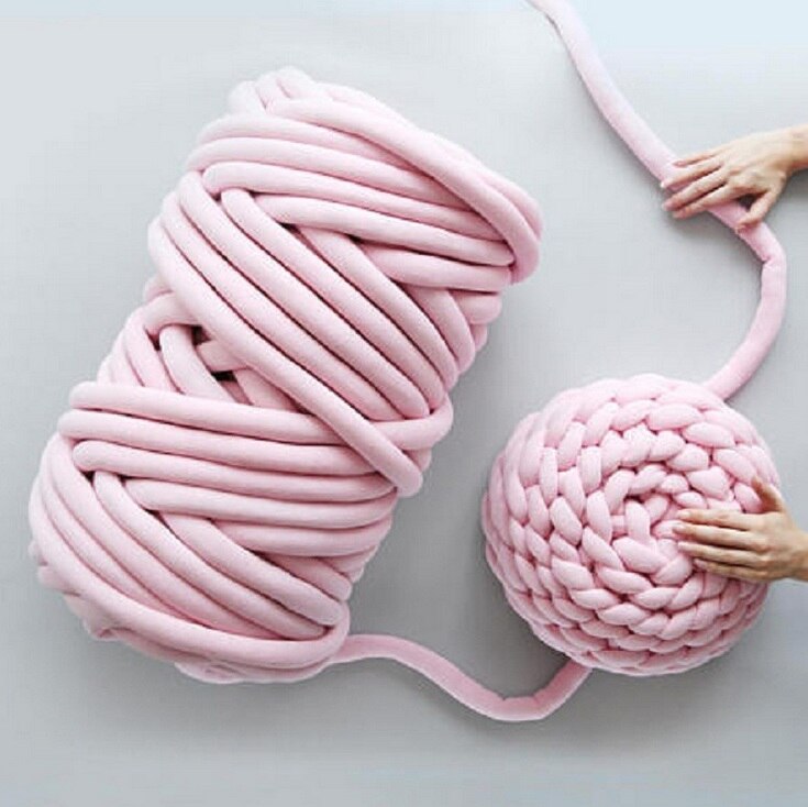 Mylb 1000g/Ball Super épais laine naturelle gros fil bricolage volumineux bras itinérant tricot couverture à la main tricot Spin fil bricolage couverture 60m: 2