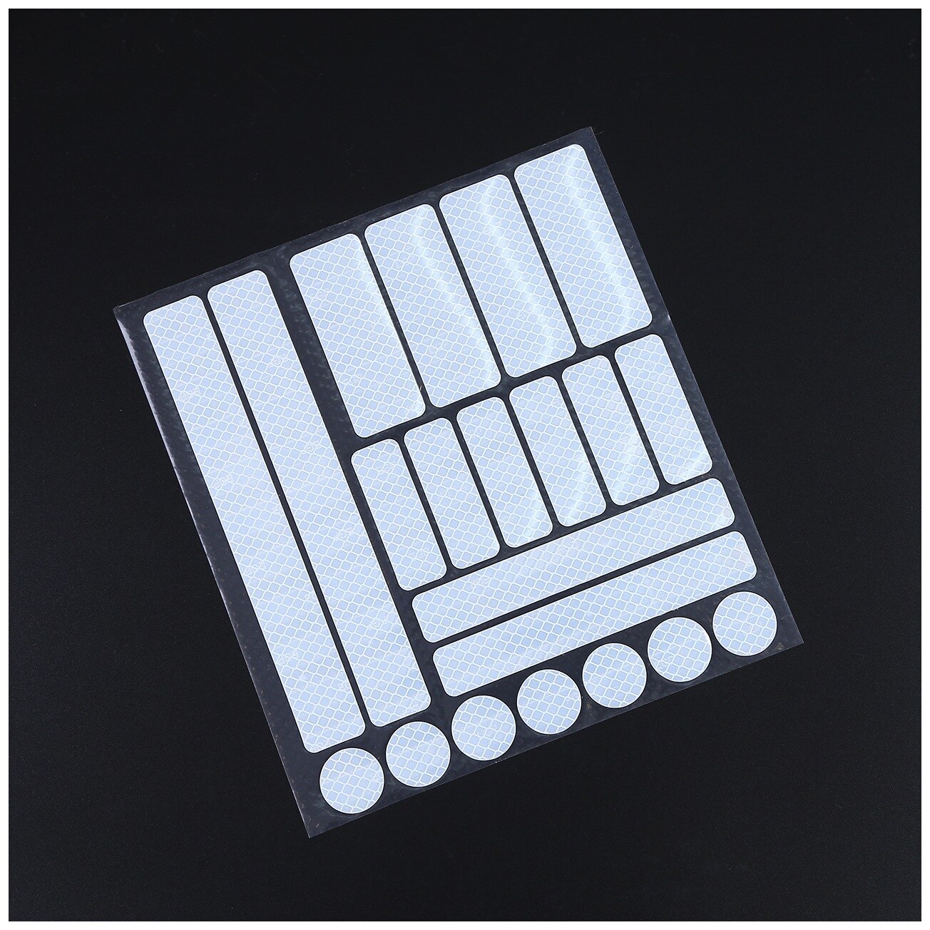 21*23cm Bike Safety Reflective Stickers for Motorcycle Bicycle Reflective Decor Tape Cycling Warning Stickers: White