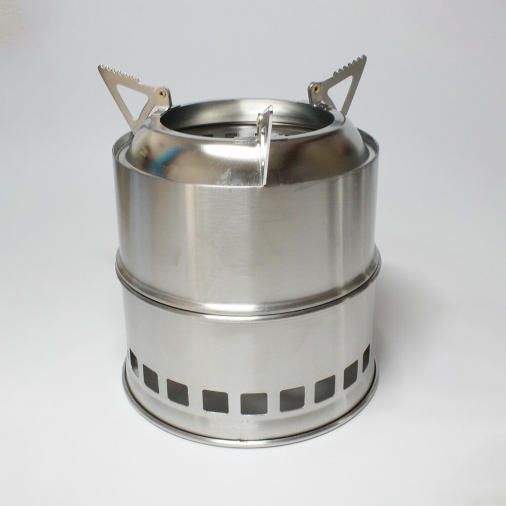 Portable Outdoor Stove Camping Cooking Picnic BBQ Wood Cooker Burning Stove