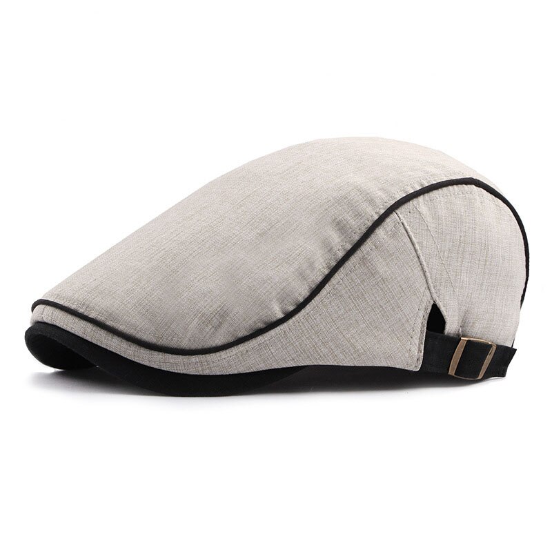 Fibonacci Platte Krant Cap Voor Mannen Vrouwen Flatcap Lente zomer Baret Hoed Britse Warme Vintage Franse Caps En Cabbie hoed: Beige