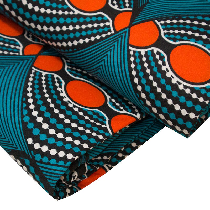 100% Polyester Ankara African Prints Pattern Wax Fabric Sewing Party Dress Tissu Craft Making Patchwork Loincloth Pagne