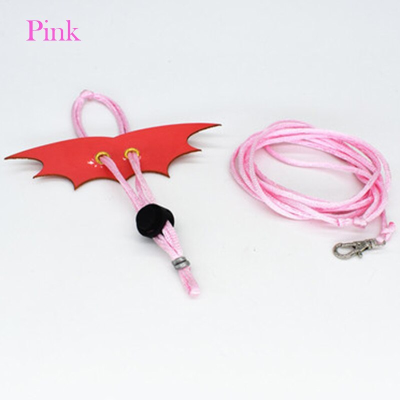 Pet Leash Lizard Towing Rope Small Squirrel Green Iguana Lion Lizard Reptile Collar Out Towing Rope To Prevent Escape Pet suppli: Pink / S