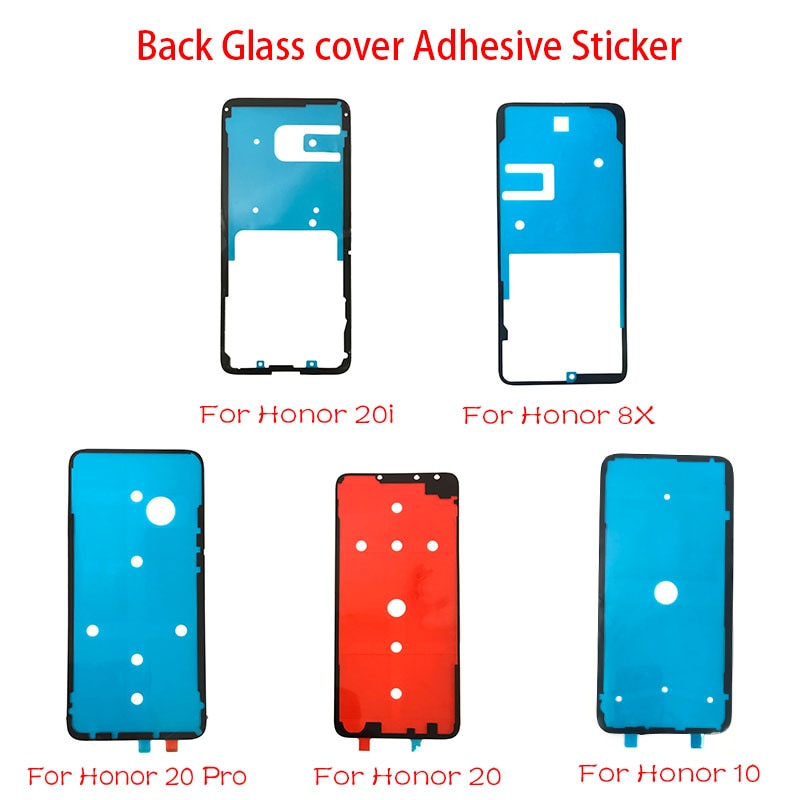 2 sztuk naklejki samoprzylepne powrót obudowa pokrywa baterii taśma klejąca do Huawei Honor 9 10 8X 30 20 20i Nova 3 6 P30 P40 P10 P20 Lite Pro