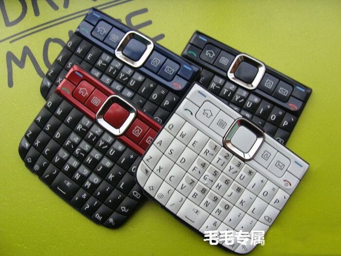 Zwart/Wit/Blauw/Rood 100% Ymitn Behuizing Beschermhoes Toetsenborden Toetsenborden Voor Nokia E63
