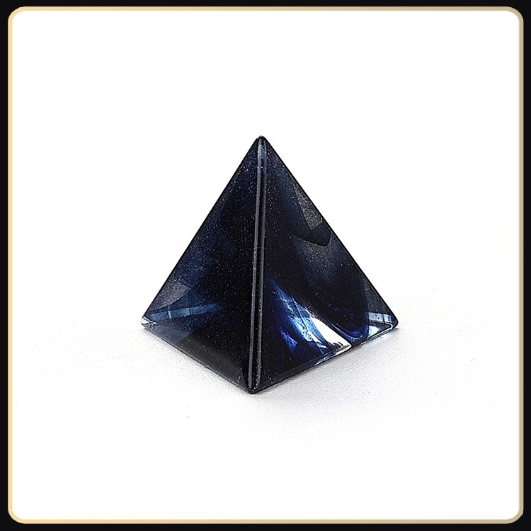 Bleu soie verre numérique polyèdre jeu de dés 7 pièces en cours d'exécution groupe jeu de société dés constellation jeu de dés
