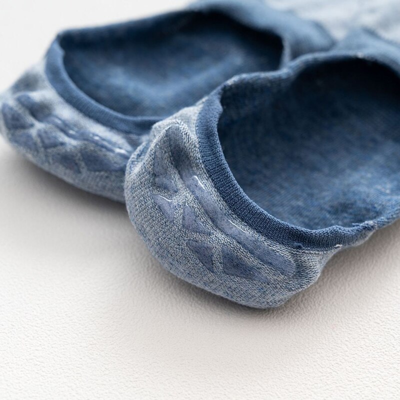 Meias curtas para mulheres, 5 pares/lote algodão meia-chinelo invisível antiderrapante engraçadas meias brancas