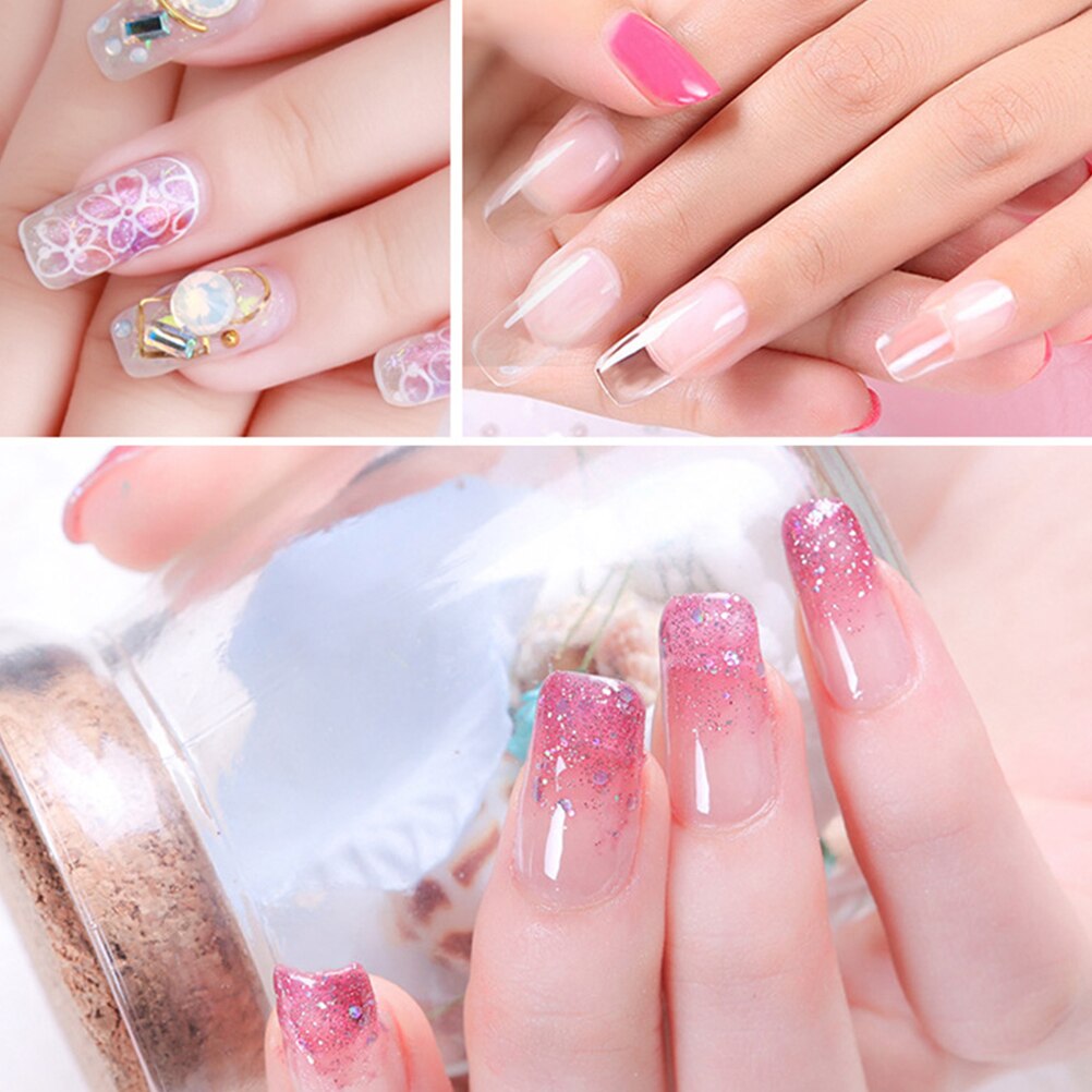 2 In 1 Dual-Ended Polygel Borstel & Picker Rvs Gel Nail Tool Voor Uv Gel Acryl Nagels extension