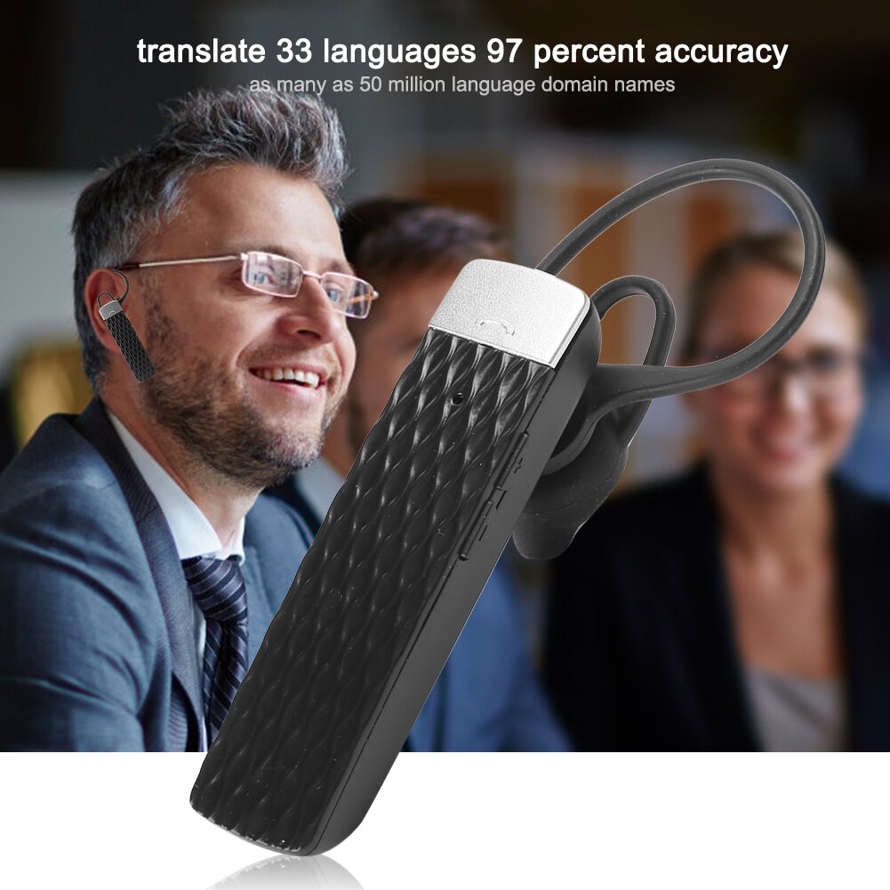 T2 Smart Bluetooth Translation Earphone Wireless Real Time 33 Languages Translator Headset Wireless Earbuds Travel Traductor