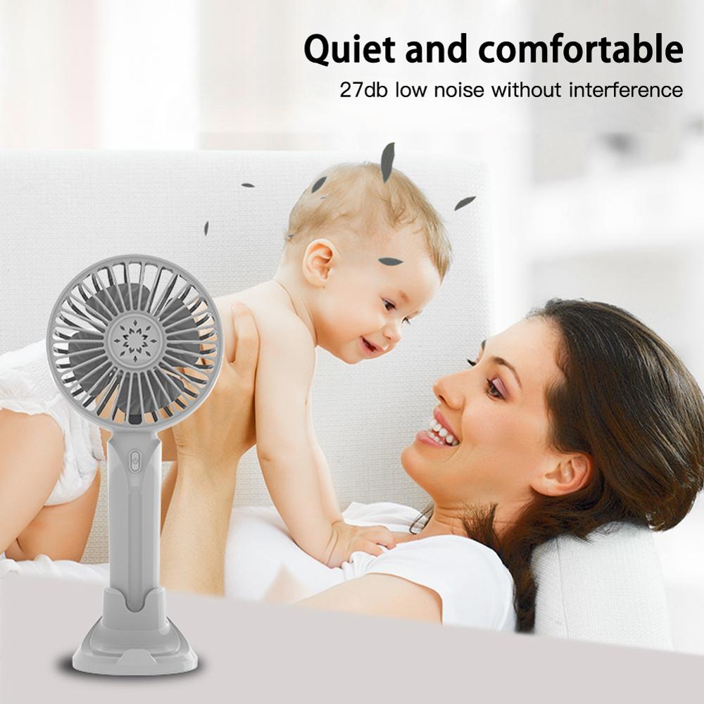 USB Rechargeable Fan Portable Fan Handheld Fan 3 Speed