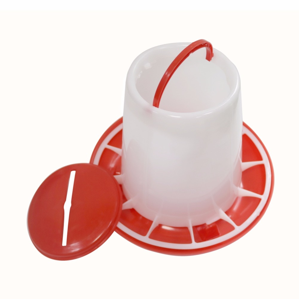 1.2 kg Chicken feeders Feed bucket Quail food containers Animal feed