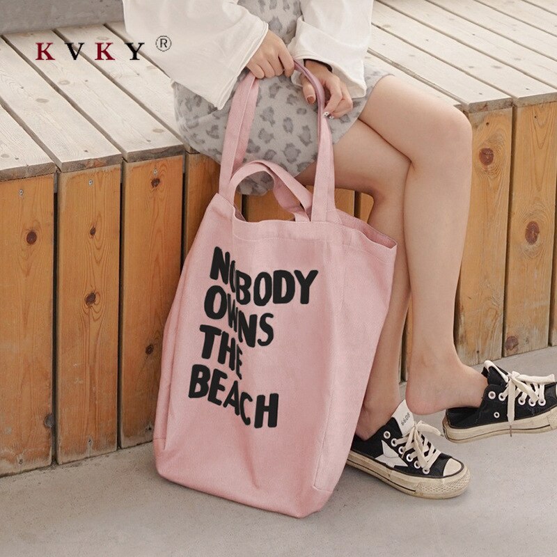 Sac en toile de couleur pour femmes | Grande Version coréenne du sac en toile, sac Eco décontracté de shopping à bandoulière réutilisable, sac de livre Portable en tissu pour étudiantes