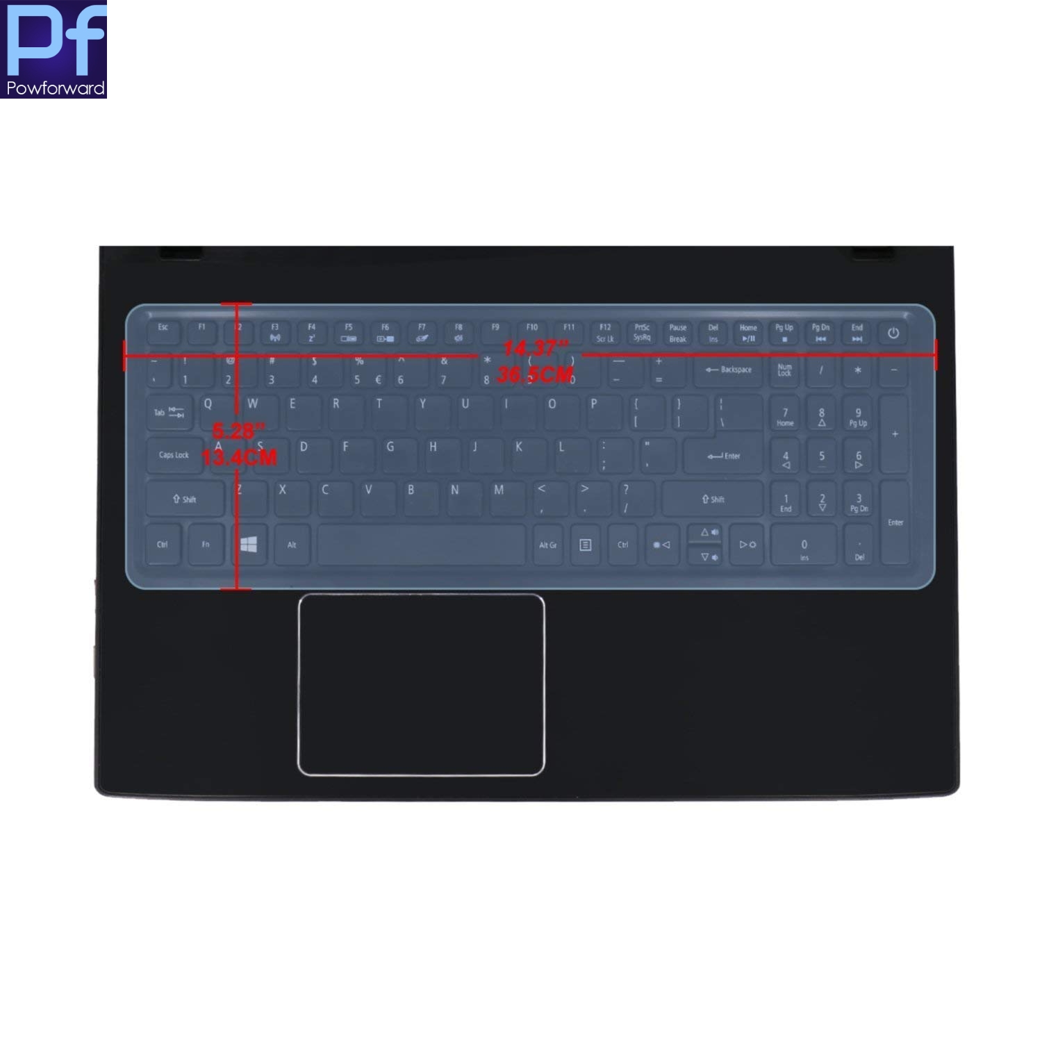 Universal Keyboard Cover for 15.6&quot; 17.3&quot; Laptop Notebook with Numeric Keypad Keyboard, Silicone Waterproof Protector Skin