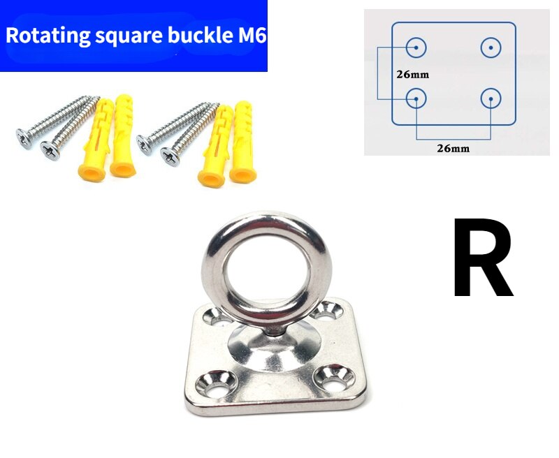 304 stainless steel ceiling hook pad eye plate u-shaped hooks stainless steel ceiling hooks: R