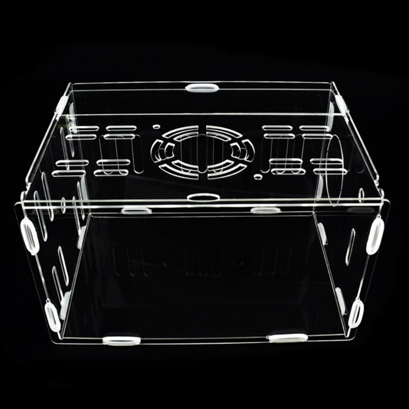 Acrylic Hamster Cage Small Pet Villa Transparent Breathable Castle Deluxe Basket