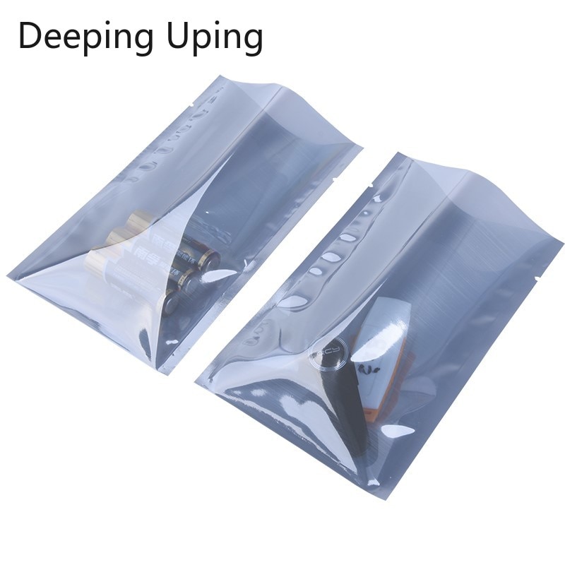 100Pcs Anti Static Shielding Packaging Bags ESD Anti-Static Packing Bag Open Top Antistatic Storage Bag For Electronic Pouches