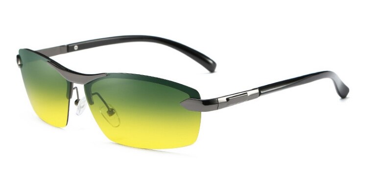 Night Vision Goggles Men Polarized Day And Night Drive Dedicated Lentes Hombre Oculos De Sol Masculino Occhiali Da Sole: Gray dual use