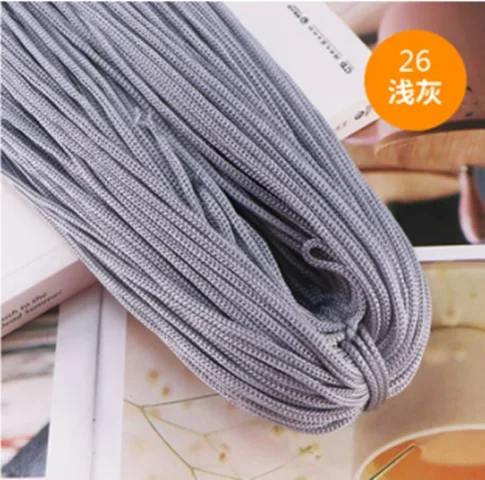 200 mt/los 3mm Farbe Nylon Schnur Faden Häkeln Hohl Linie Makramee DIY Hand-gewebte Armbinde Geflochtene Handwerk/schuhe: Freier Raum