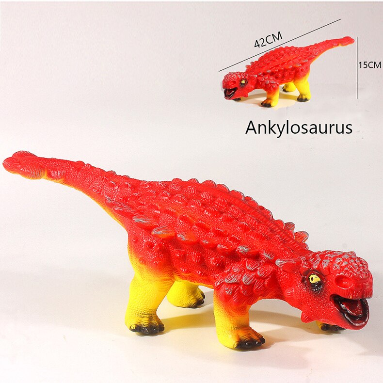 48CM Educational Vocal Dinosaur Toys Kids Realistic Soft PVC Plastic Figures Animal Model Toys for Children Xmas: Ankylosaurus