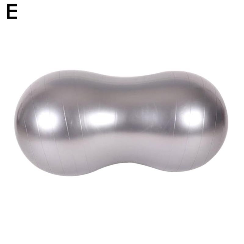Peanut Yoga Ball Yoga Ball Thicken Explosion-proof Capsule Ball Massage Elderly Fitness Ball Yoga Ball: sliver