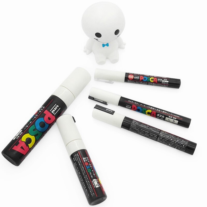 5 teile/satz Uni POSCA Wasser-basierend Marker Stift PC-1M/3M/5M/8K/17K Pop Poster Werbung Stift Hand-gemalt Comic Graffiti Malerei