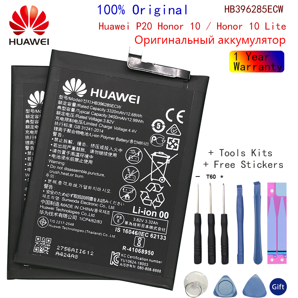 Original Phone Battery For Huawei honor 7C 7A 8 9 9 lite Nova 2 3 4/2i Ascend P10 P20 Huawei P30 P30 Pro Mate 8 9 10 /10 20 Pro: HB396285ECW