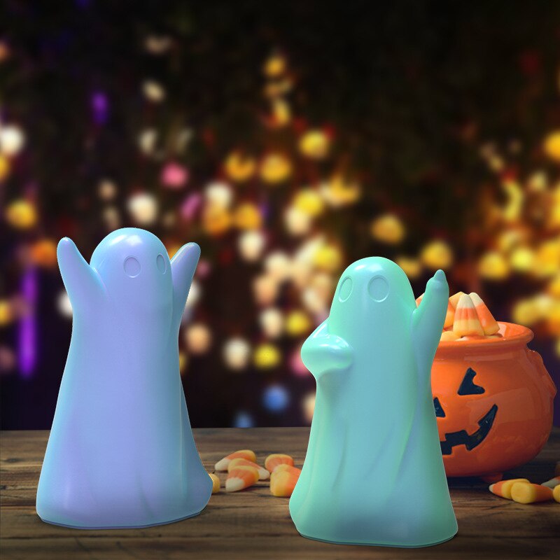 Halloween spøgelse karneval stearinlys silikone form til gør-det-selv håndlavet aromaterapi lys ornamenter håndværk sæbeform hånd
