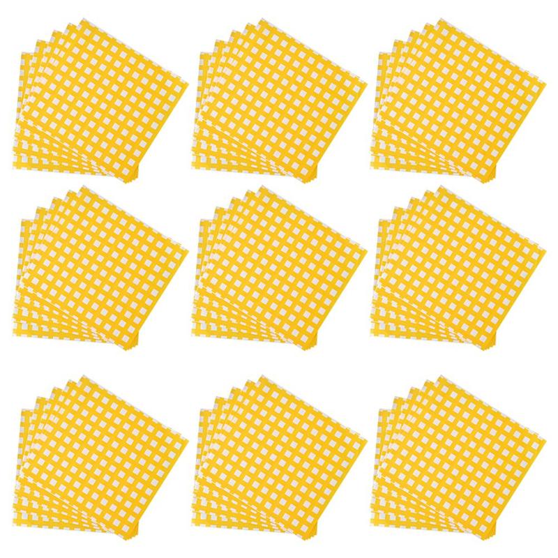 100 stücke Fett-nachweisen Verpackung Papiere Öl-Beweis Sandwich Verpackung Sandwich Packpapier Verpackung Papier Tasche Öl Papier
