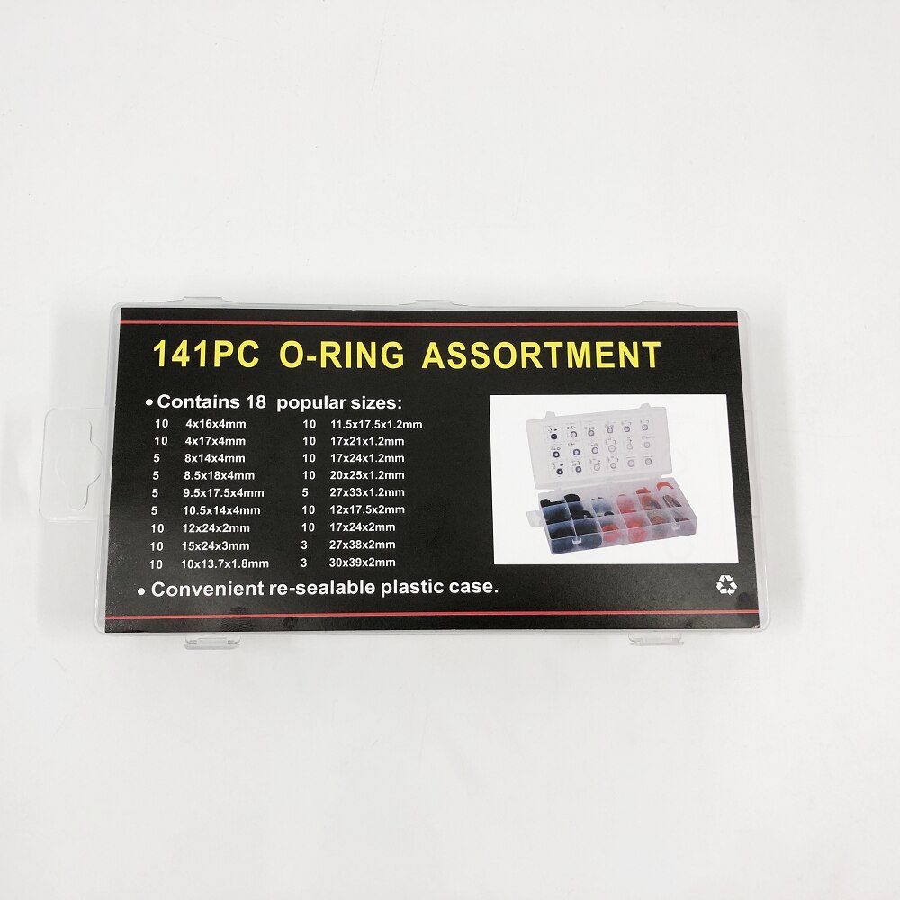 141PC NBR O-Ring Dichtung Sanitär Dichtung Wasserhahn Dichtung Scheibe Wasser Versiegelung Gummi Faser Klingerith O-ringe Sortiment