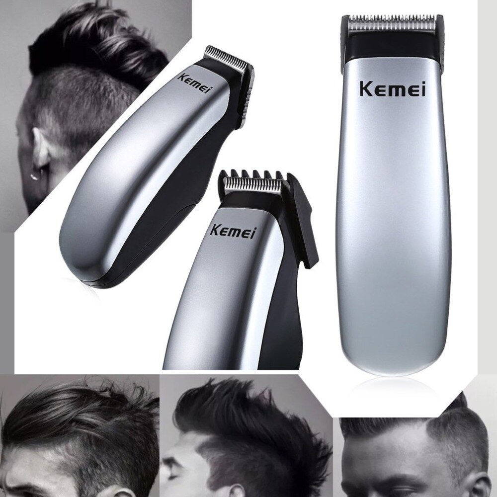 Kemei Draagbare Elektrische Tondeuse Oplaadbare Mini Tondeuse Snijmachine Baard Trimmer Scheermes Stijl Gereedschappen Voor Mannen