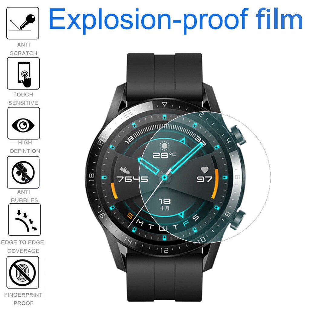 Voor Huawei Gt 2 42 Mm/46 Mm 1/3 Pc Tpu Hydrogel Zachte Transparante Screen Bescherming Film smart Horloge Smart Polsbandje Accessoires