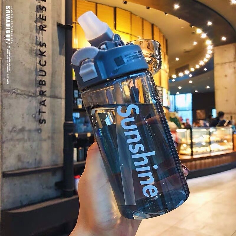 Explosion Sport Water Bottles 430/550ML Protein Shaker Outdoor Travel Portable Leakproof Tritan Plastic Drink BPA Free Camping: 430ml gray