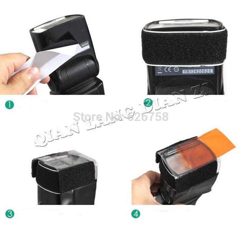 ¡Novedad! 12 piezas de tarjeta de color para Flash Strobist Gel Filter Balance de Color con banda de goma, difusor de iluminación