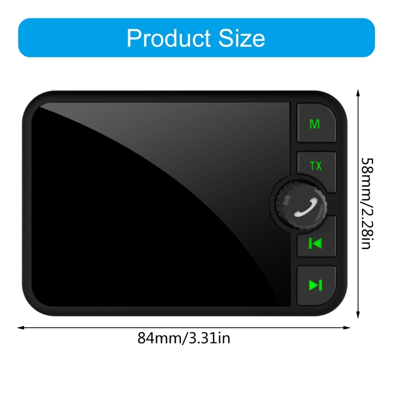 Digital Car Dab/dab+ Radio Adapter 2.4" Lcd Bluetooth-compatible Fm Transmitter Handsfree for Cars