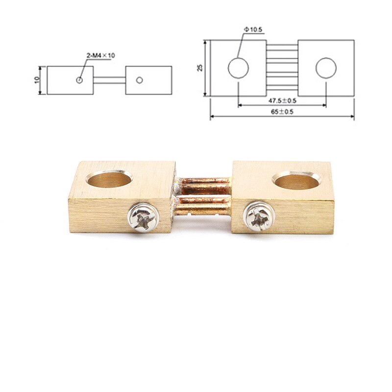 1pcs FL-19B Shunt 300A 75mV Welding Machine Brass Resistor DC Shunts For Current Analogue Panel Meter