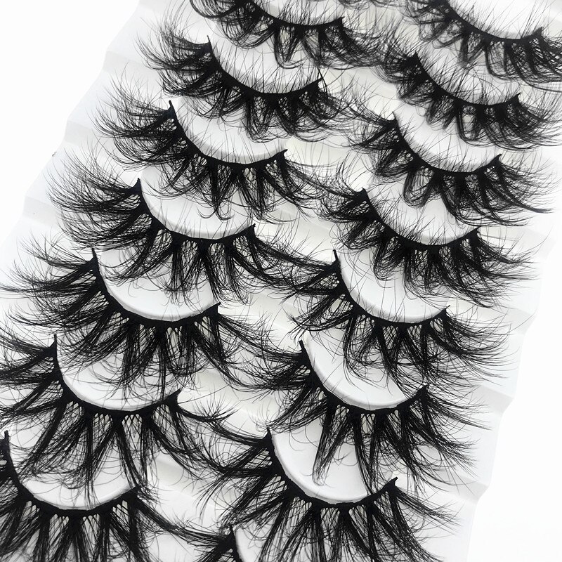 Mink Eyelashes 25mm Lashes Fluffy 3d Mink Lashes Makeup Dramatic Long Natural Eyelashes Eyelash Extension Maquillaje