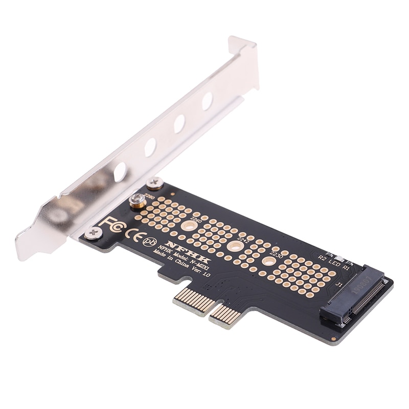 NVMe PCIe x4 x2 M.2 NGFF SSD PCIe x1 converter card adapter PCIe x1 te M.2 met schroeven