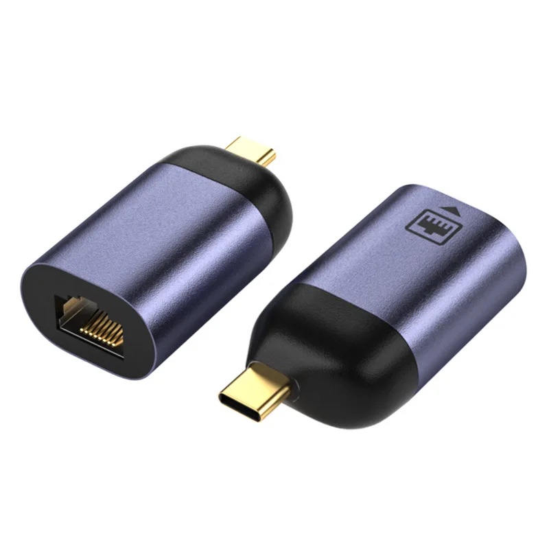 Type-C to RJ45 Network Adapter Cable Converter USB-C to Ethernet Port External Ethernet No Driver Required: Red