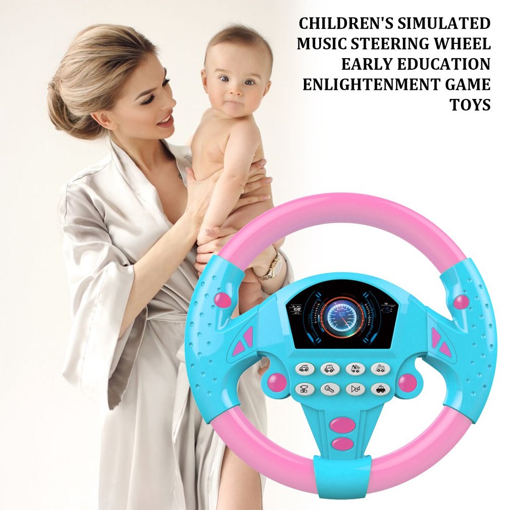 Electric Toy Musical Instruments for Kids Baby Steering Wheel Musical Developing Educational Toys Game Climbing Frame