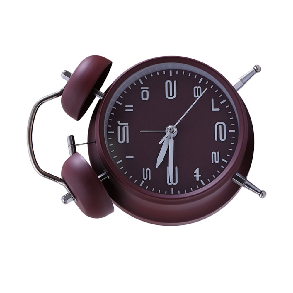 1PC Students Alarm Clock Simple Bedroom Desk Clock Cartoon with Night Light Alarm Clock Mute Alarm Clock Retro Ringing