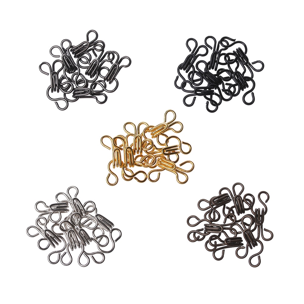 8 Sets Mini Metal Buckle DIY Doll Belt Buckles Invisible Buttons for 1/6 Doll Bags Clothes Sewing Accessories 11/14/16/18mm