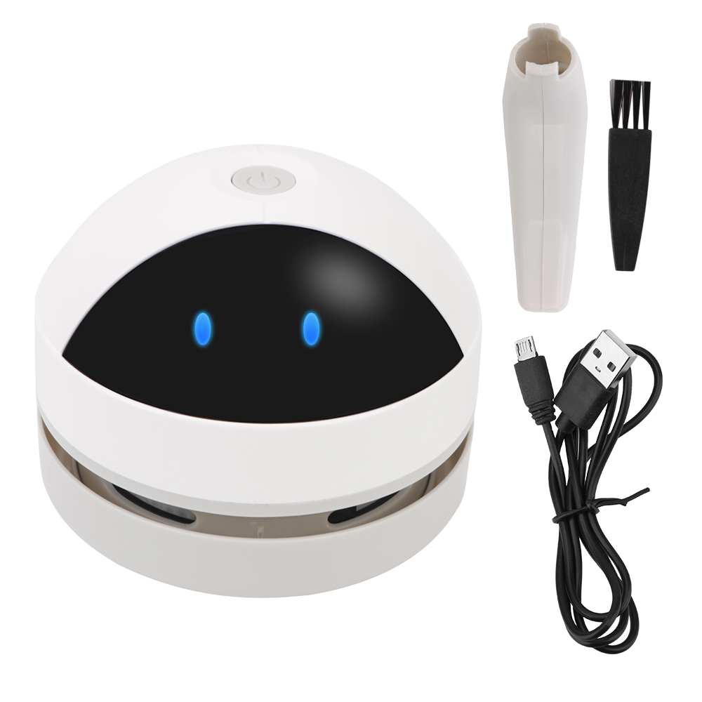 Bureaustofzuiger met schone borstel voor thuiskantoor Tafelveger Desktopreiniger Mini-stofzuiger USB-opladen: Default Title