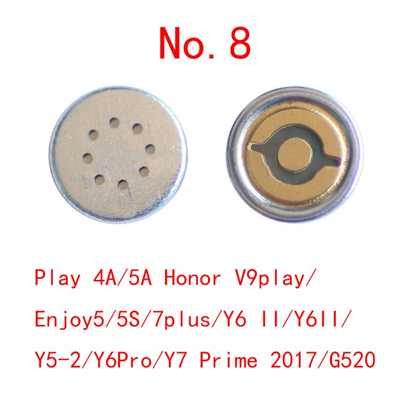Micrófono receptor de altavoz para HUAWEI, P40 Pro, P30, P20, P10, P9, Honor 8, 9, 10, 20, 30, V10, V20, V30, Mate, Nova Lite, Enjoy Play, 10 Uds.: 10pcs No.8 Type