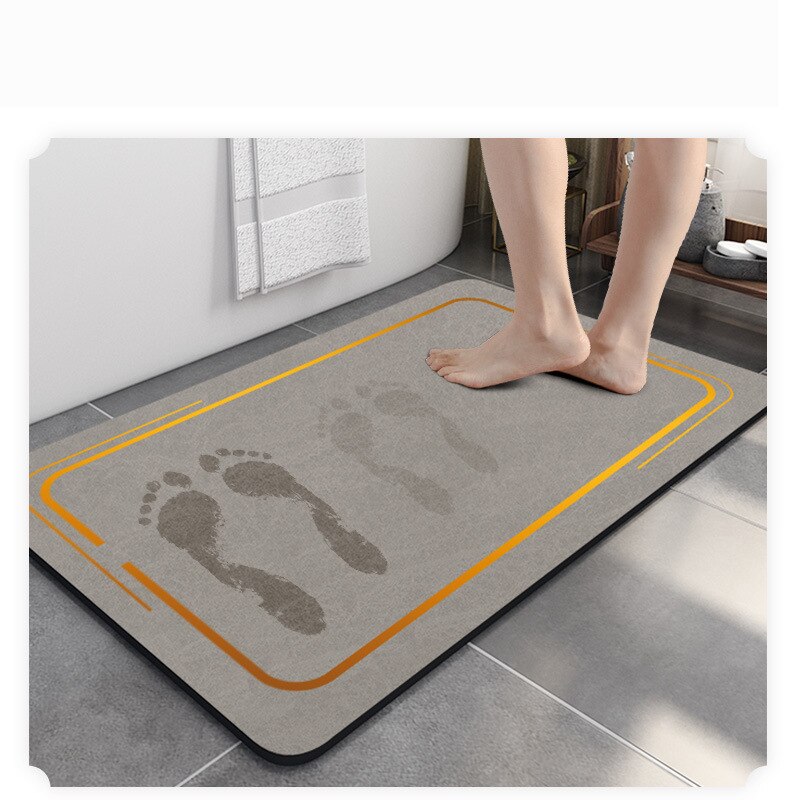 Snel Droog Badkamer Mat Moderne Thuis Bad Tapijt Wc Bad Floor Tapijten Water Absorberende Douche Deurmat Rechthoek Ovale