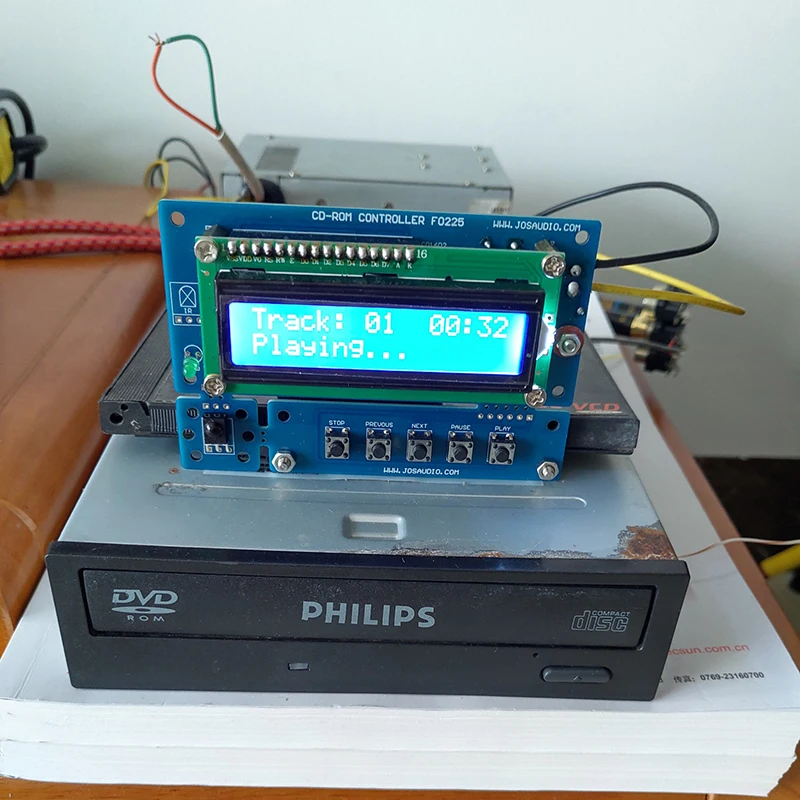Nvarcher CD-ROM DVD-ROM IDE Optical Drive Controller KITS DIY-player CD Driver Turn To Turntable CD-player