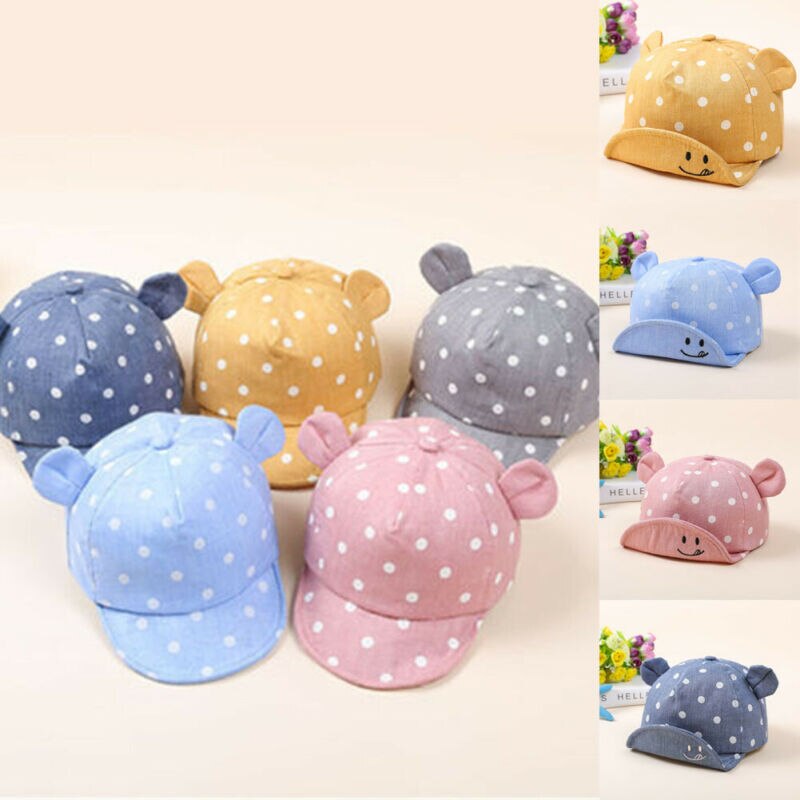 Barn baby pojke toddler nyfödd solhatt basker sommar baseball hatt keps huva
